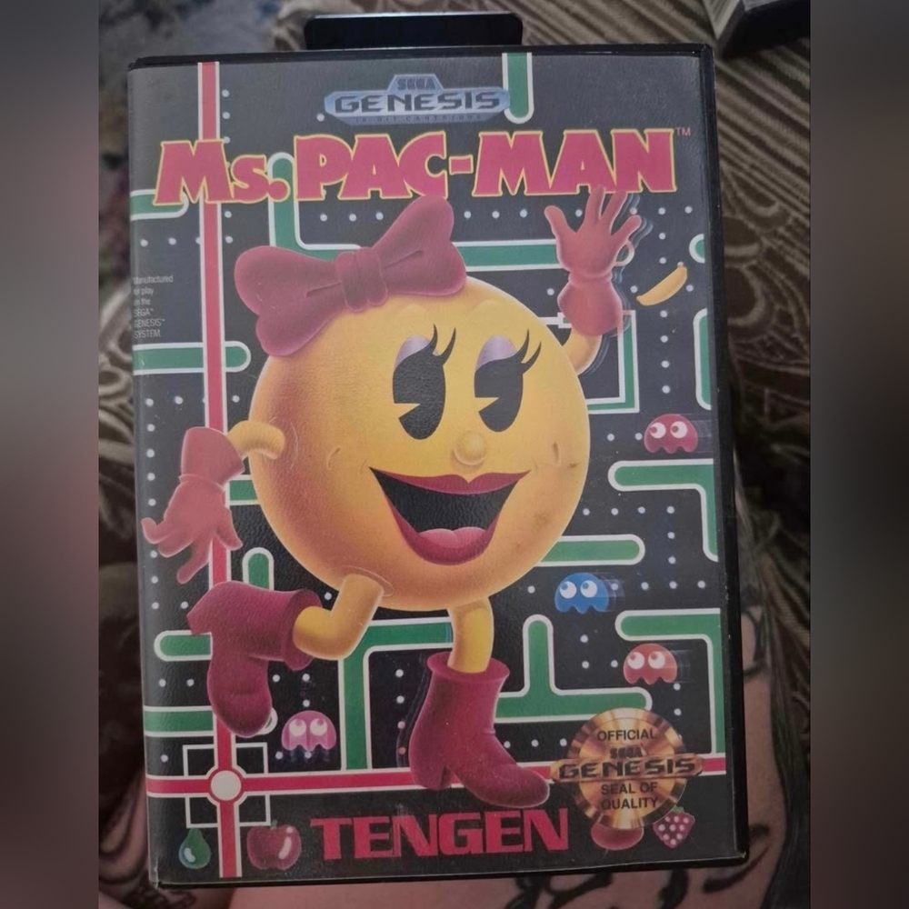 Original Sega Genesis Ms. Pac-Man Game
